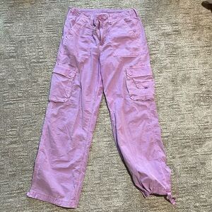 American Eagle snappy baggy jogger pants purple size 2